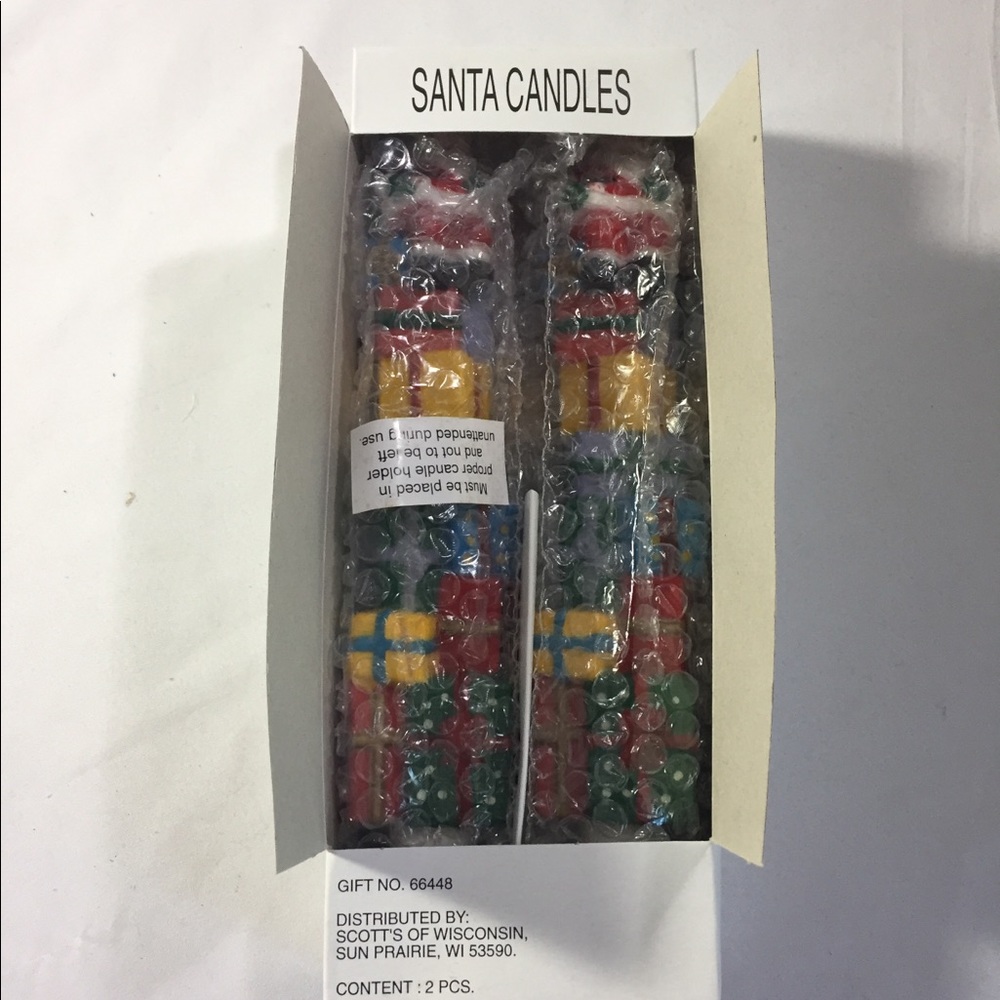 New vintage Tapered candle set Christmas Santa - Picture 6 of 7